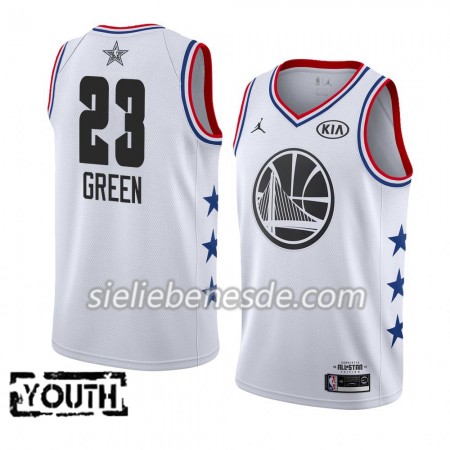 Kinder NBA Golden State Warriors Trikot Draymond Green 23 2019 All-Star Jordan Brand Weiß Swingman